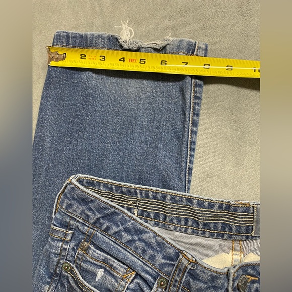 Converse One Star Jeans Womens Size 8 Blue Low Rise Straight Leg Stretch 30x31.5 - Picture 7 of 16